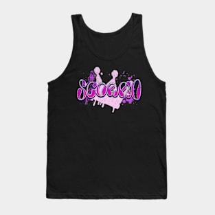 Scorpio Queen Graffiti Crown Zodiac Sign Astrology Birthday Tank Top